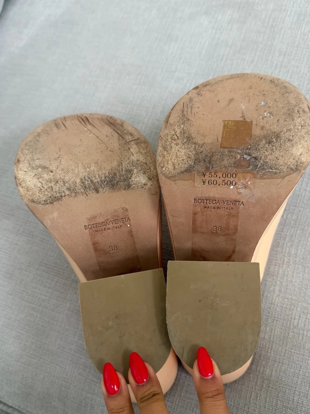 Bottega Veneta Leather Platform Sandal size 38